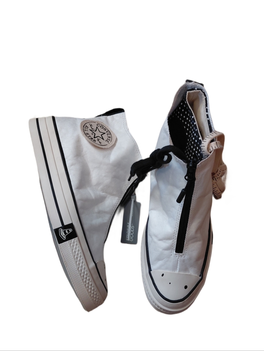 NEW Converse x Joshua Vides Chuck Taylor White Zip Up Artist High Tops - Picture 1 of 15
